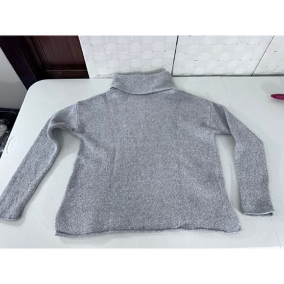 "ATHLETA" Women's Wool Blend Cowl Neck Sweater Office Work Classic Preppy Warm - Picture 10 of 11